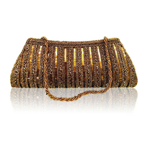 Golden Ethnic Festive Handmade Women’s Clutch