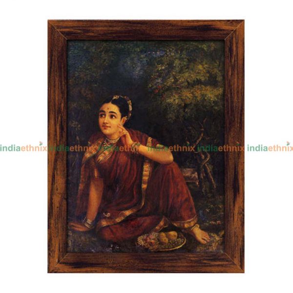 Raja Ravi Varma Painting Radha waiting for Krishna