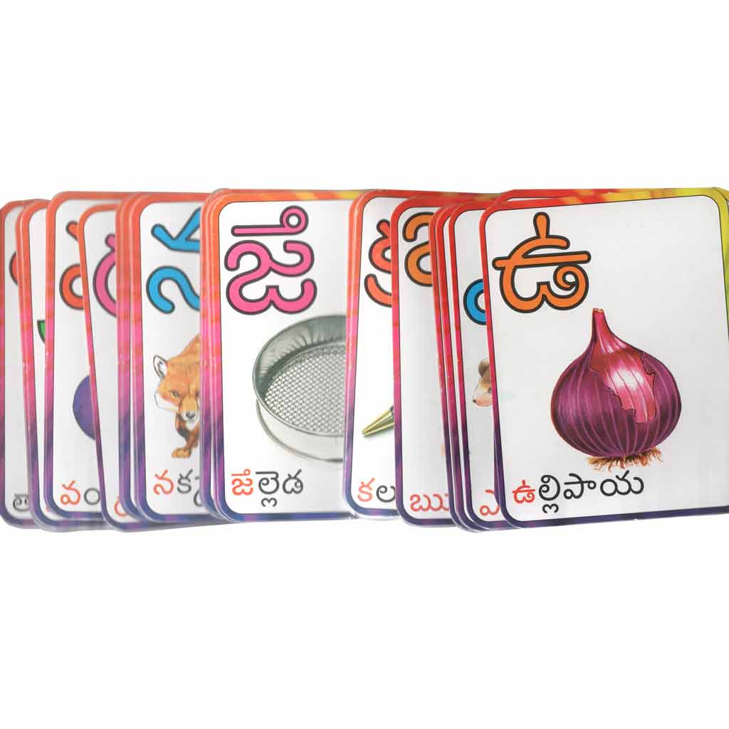 Telugu Alphabets Activity Cards