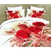 Designer Cotton Floral Bed Sheet(White)