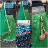 Designer Ghagra-Green