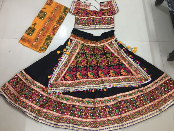 Traditional Chaniya choli  with embroidery boarder