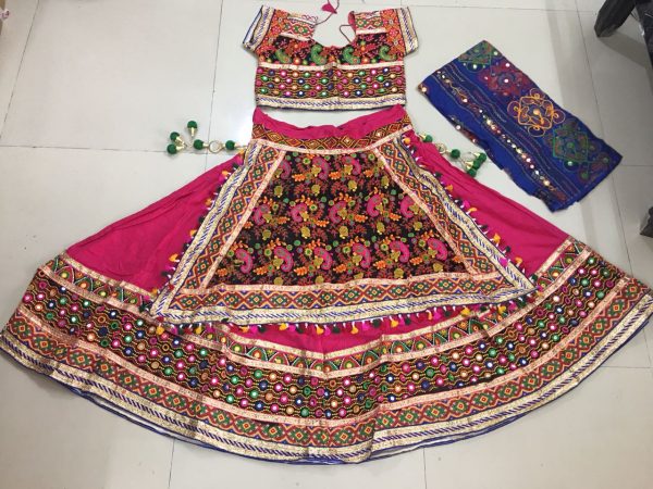 Traditional Chaniya choli  with embroidery boarder