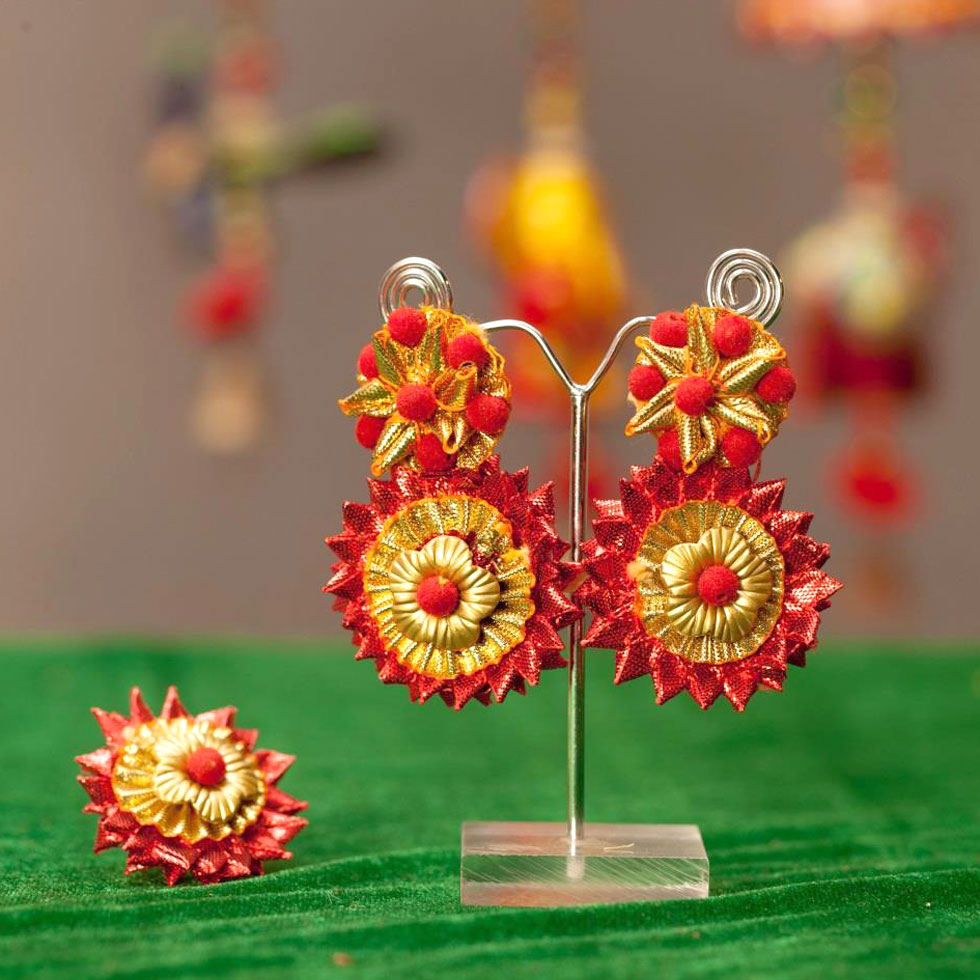 Masakali Gota Patti Earrings - Rangpitaara