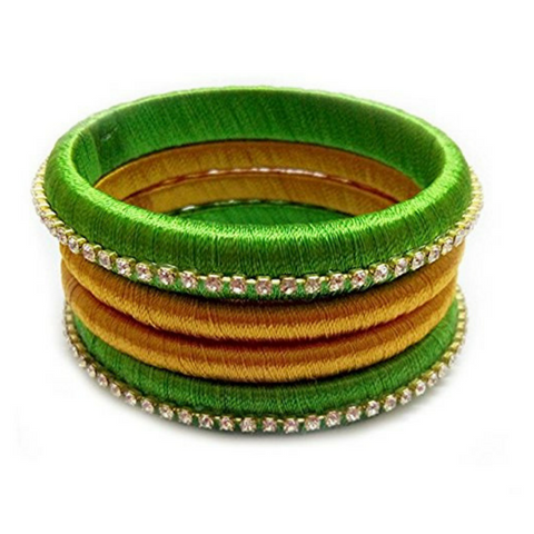 Thread bangles in on sale telugu