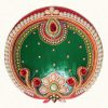 Neon Arati Tray for Wedding Green