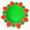 Neon Arati Tray for Wedding Parrot Green