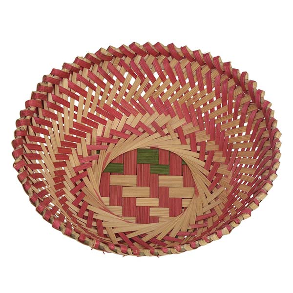 Stylish Multi Purpose Pink Cane Basket