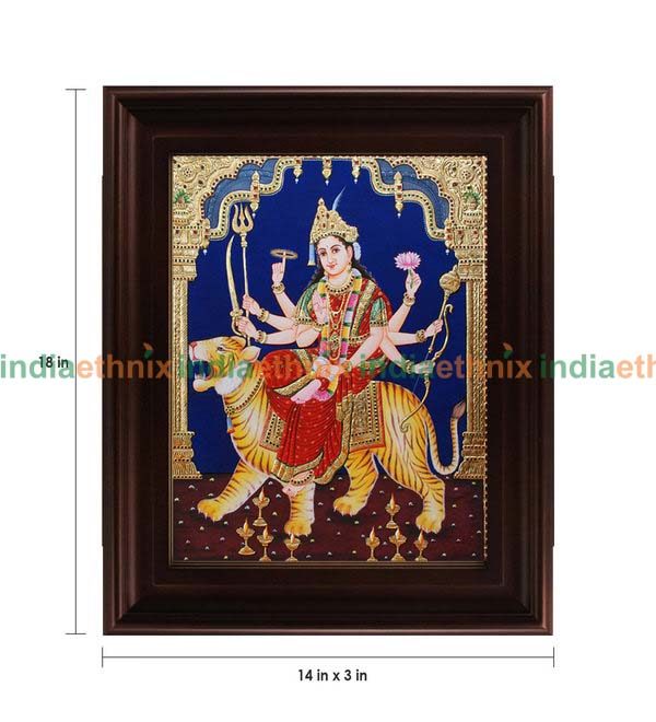 Tanjore Painting Mahishasuramardini