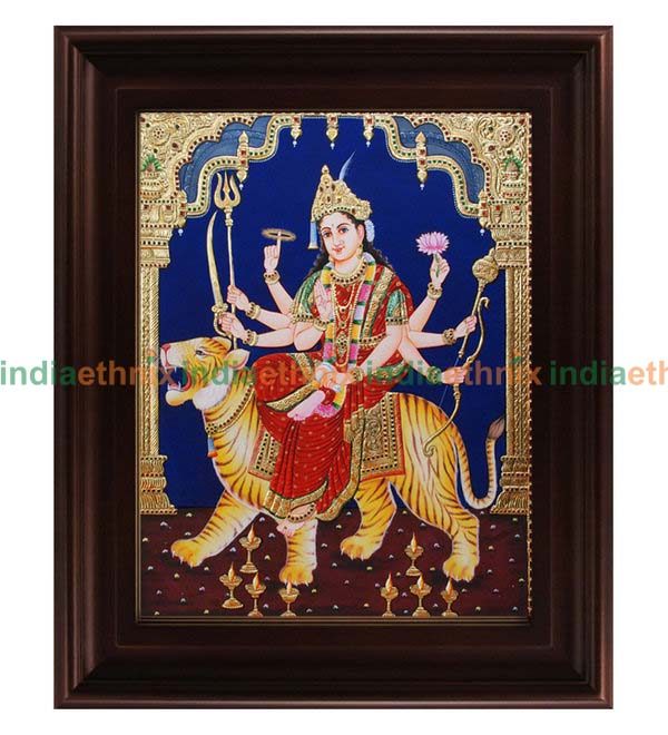 Tanjore Painting Mahishasuramardini