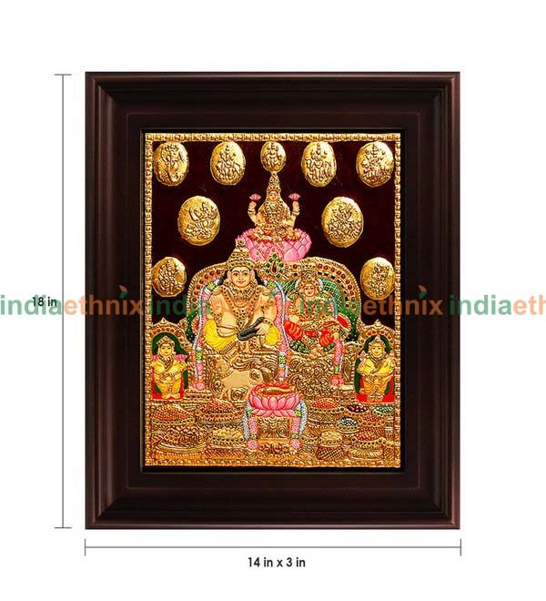 Tanjore Painting Kubera Lakshmi