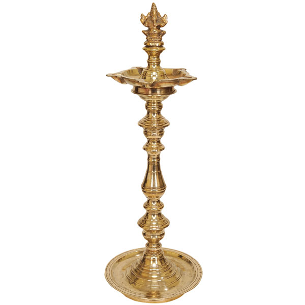 Ganesha Five Wick Lamp Stand