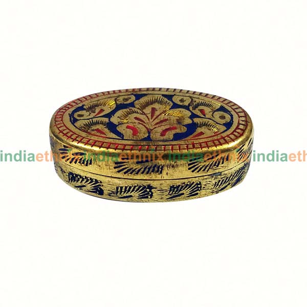 Oval shape Brass Trinket Box