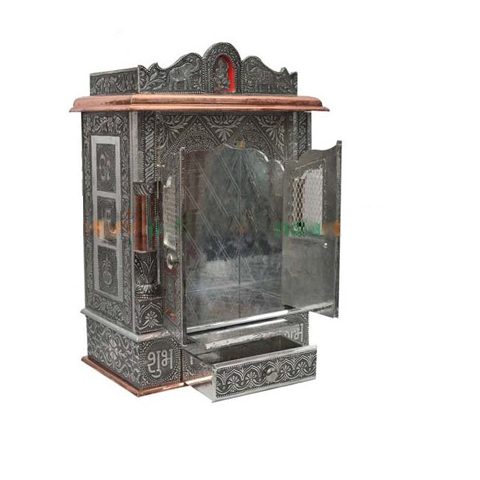 Panch-Dhatu Puja Mandir With Doors 1.5ft