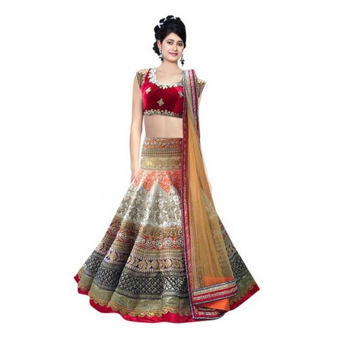 Buy Golden Lehenga Choli Velvet Blouse Indian Lehenga for Women Wedding  Party Designer Wear Online in India - Etsy