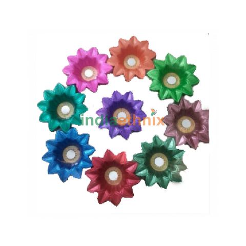 Multicolored Decorative Diya Set