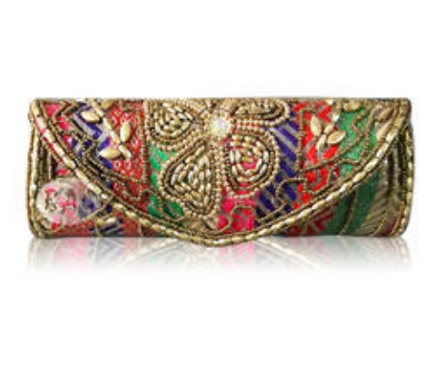 Ethnic & Fashionable Handmade Floral Design Clutch