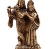 Oxidized Metal Lord Radha Krishna Idol 3.4ft