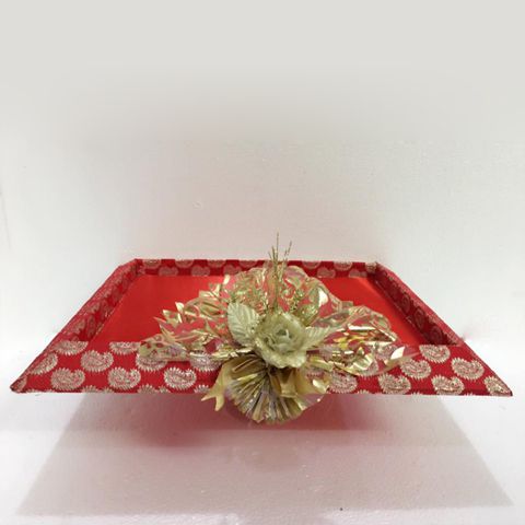 GIFTING BEST WISHES Wedding Saree Gifting Tray with Flower : Amazon.in:  Home & Kitchen