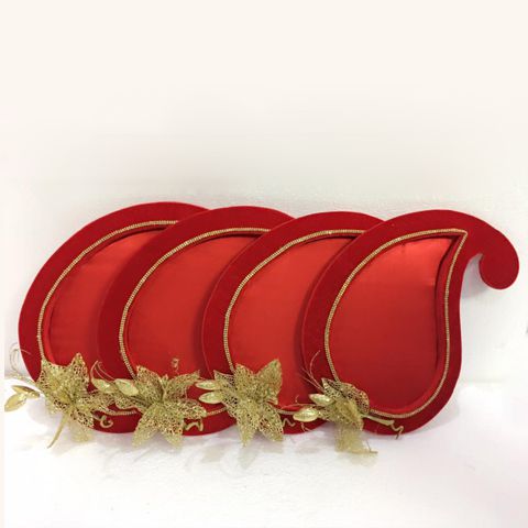 Sweets and Fruits Packing Tray – Red