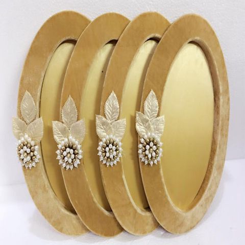 Buy Unique Creations Handcrafted Engagement Ring Platter with 2 Ring  Holder/Hardwood Decorative Ring Thali/Special for Ring Ceremony Online at  Low Prices in India - Amazon.in