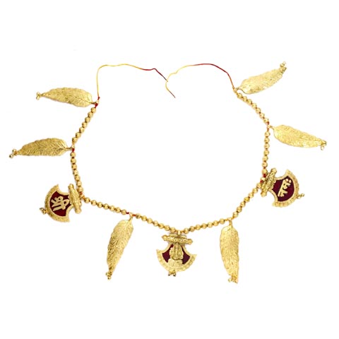 Gold Plated Bandharwar Cutting Leaves